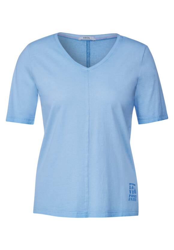 T-Shirt Optik Damen | CECIL Washed in Online-Shop CECIL Marina - Blue