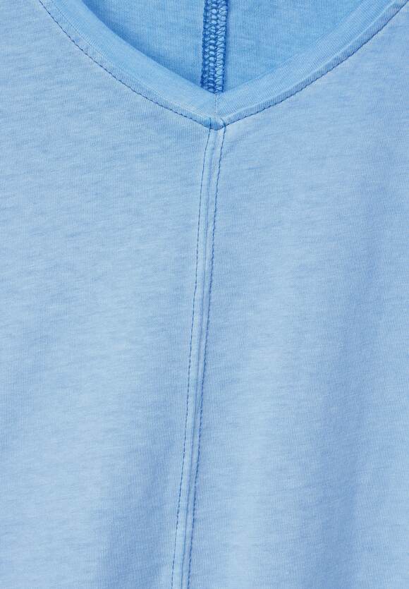 CECIL T-Shirt in Washed CECIL - Marina | Optik Blue Online-Shop Damen