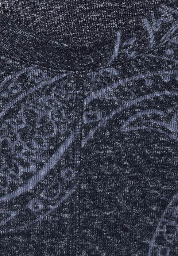 Night - CECIL Cosy shirt CECIL Dames paisley-print Sky Blue met Online-Shop Melange |