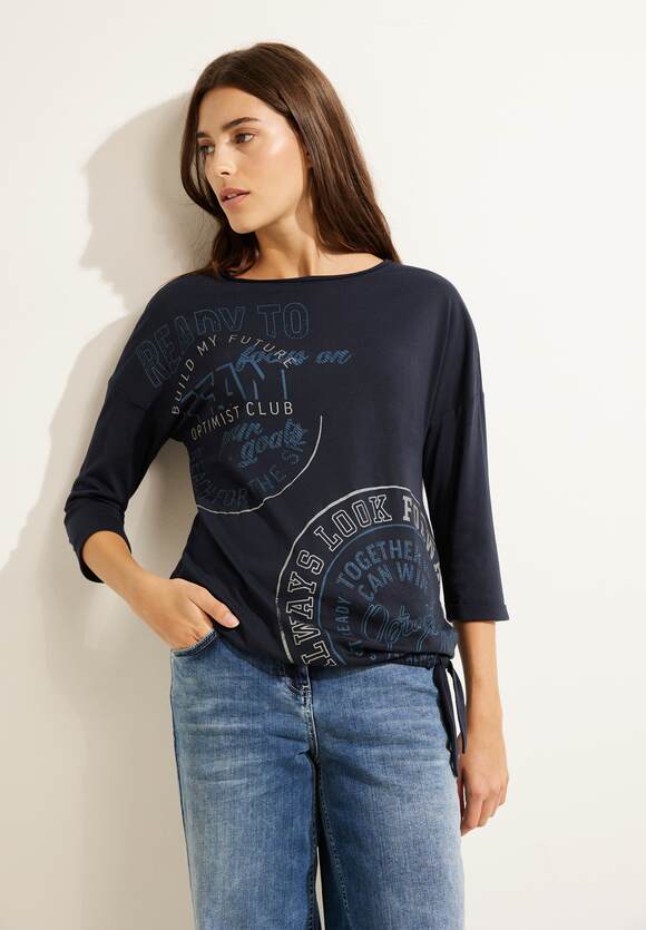 CECIL T-Shirt mit Fotoprint Damen - Night Sky Blue | CECIL Online-Shop