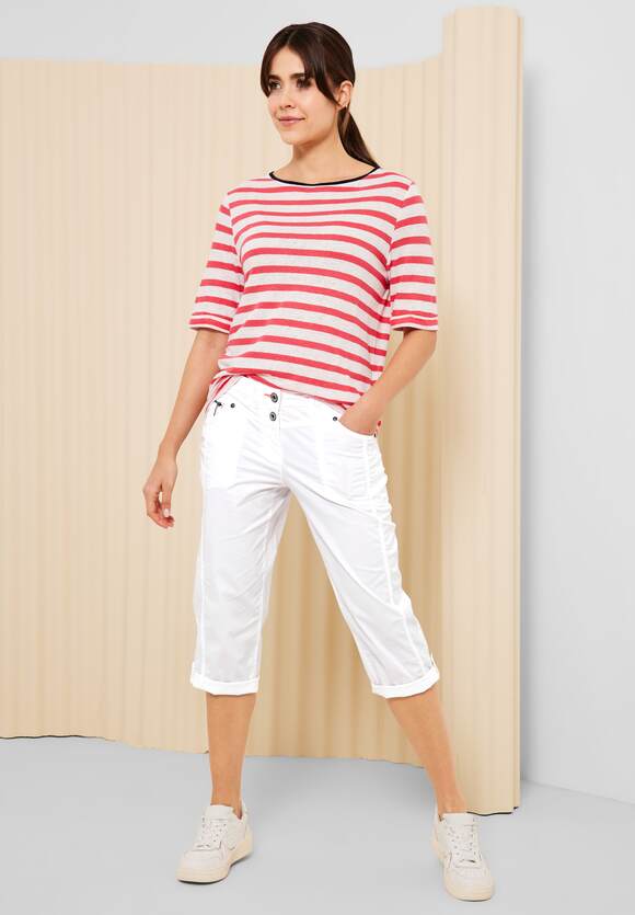 Online-Shop - New 3/4 Style White Fit CECIL | Hose in Damen York Casual - CECIL