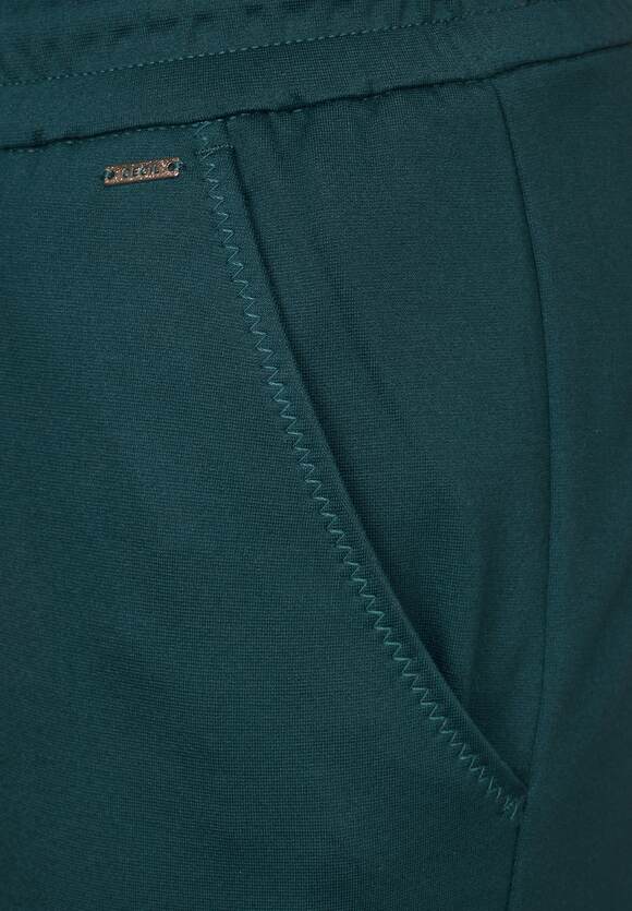 CECIL Jersey Loose Fit Hose Style - Deep Green | Neele Damen - CECIL Lake Online-Shop