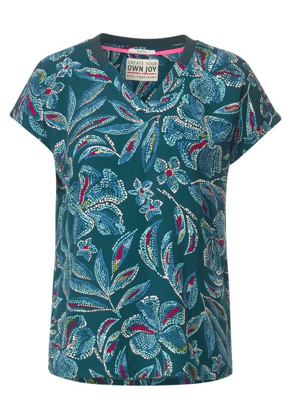 Damen Bluse mit Online-Shop CECIL | - Green Lake Multicolorprint CECIL Deep