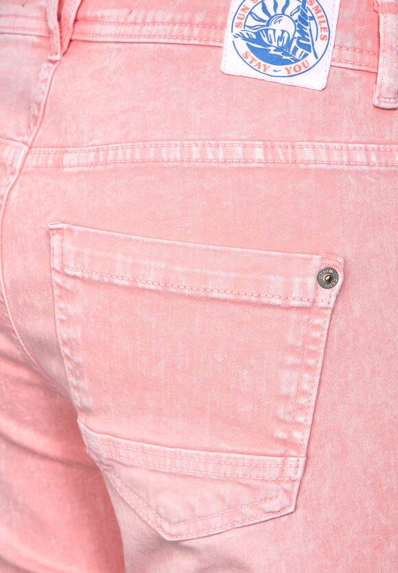 Damen Pink Loose Neon Fit CECIL - | 7/8 - in Scarlett Style Online-Shop CECIL Hose Soft