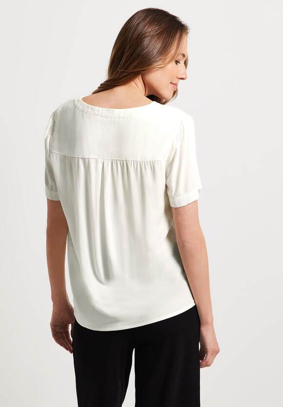 | CECIL mit - Vanilla Damen CECIL White Knotendetail Online-Shop Bluse