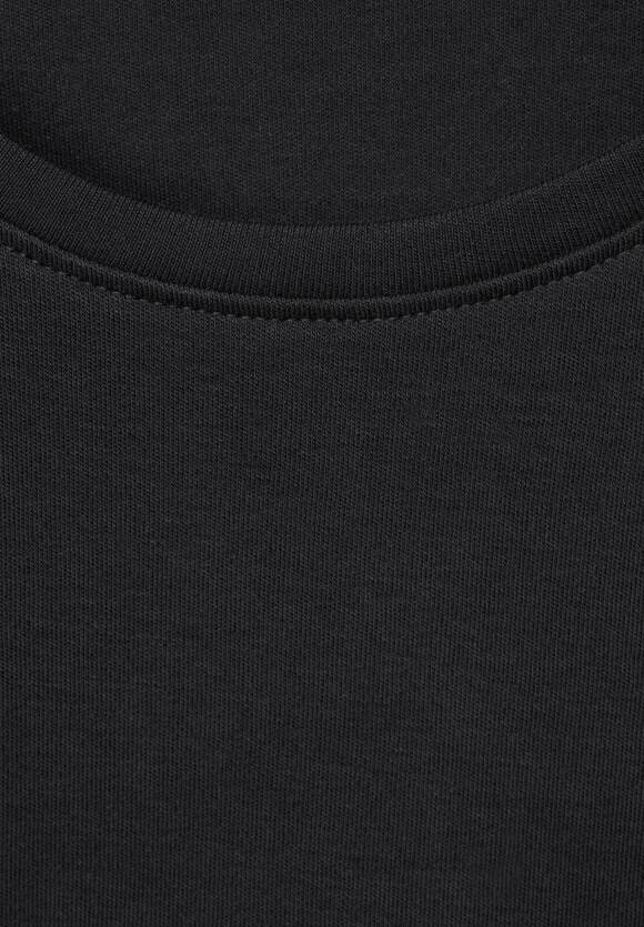CECIL Basic Shirt mit Rundhals Damen - Black | CECIL Online-Shop