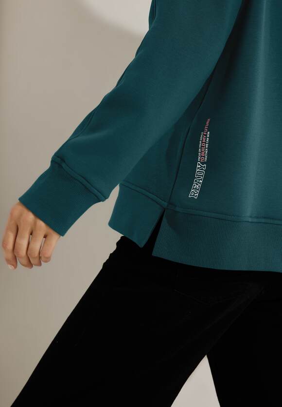 CECIL Basic Sweatshirt Damen Deep - CECIL Lake | Green Online-Shop