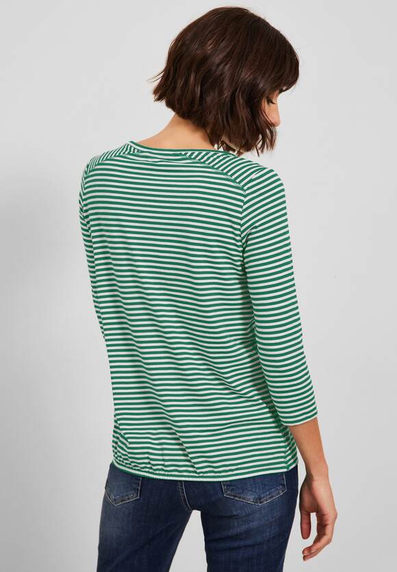 CECIL Basic Streifenshirt Damen CECIL - Green Luscious | Online-Shop