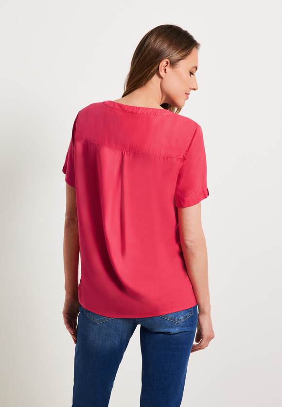 Strawberry | CECIL Damen Bluse mit Knotendetail Red CECIL Online-Shop -