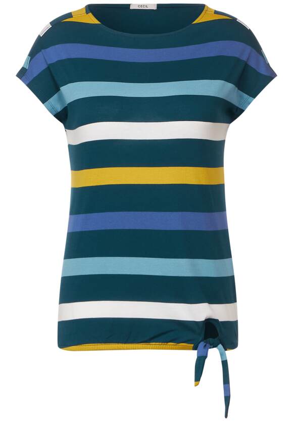 CECIL Shirt mit Knotendetail Damen - Deep Lake Green | CECIL Online-Shop