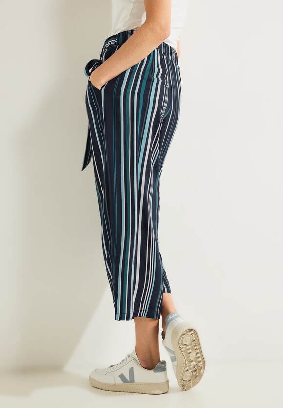 CECIL Loose Fit Hose mit Streifen Damen - Style Neele - Night Sky Blue |  CECIL Online-Shop