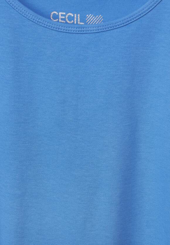CECIL Top in Unifarbe Damen - Style Linda - Marina Blue | CECIL Online-Shop