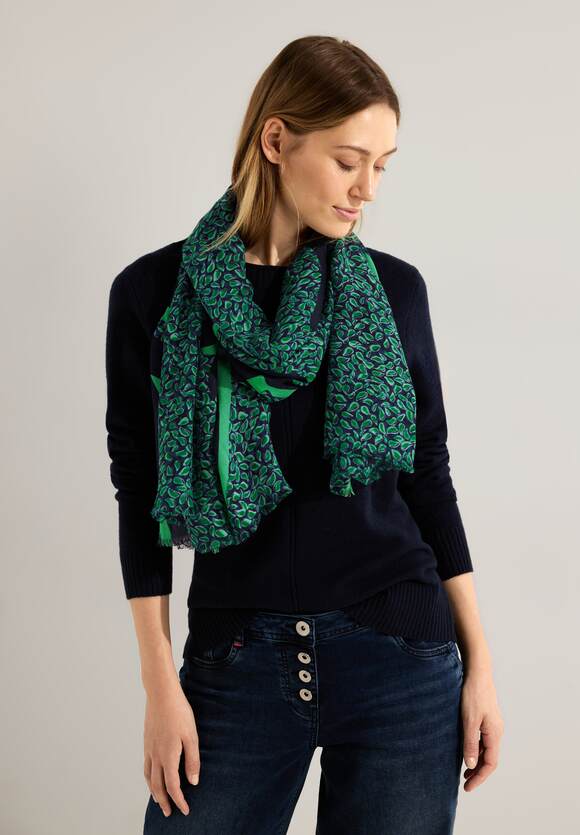 CECIL Modal Schal mit Online-Shop Easy Damen Green CECIL Print - 