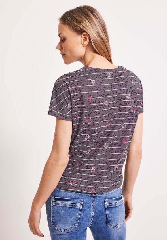 Burn mit Wineberry Online-Shop CECIL Out T-Shirt Burn CECIL Print Red - Damen Out |