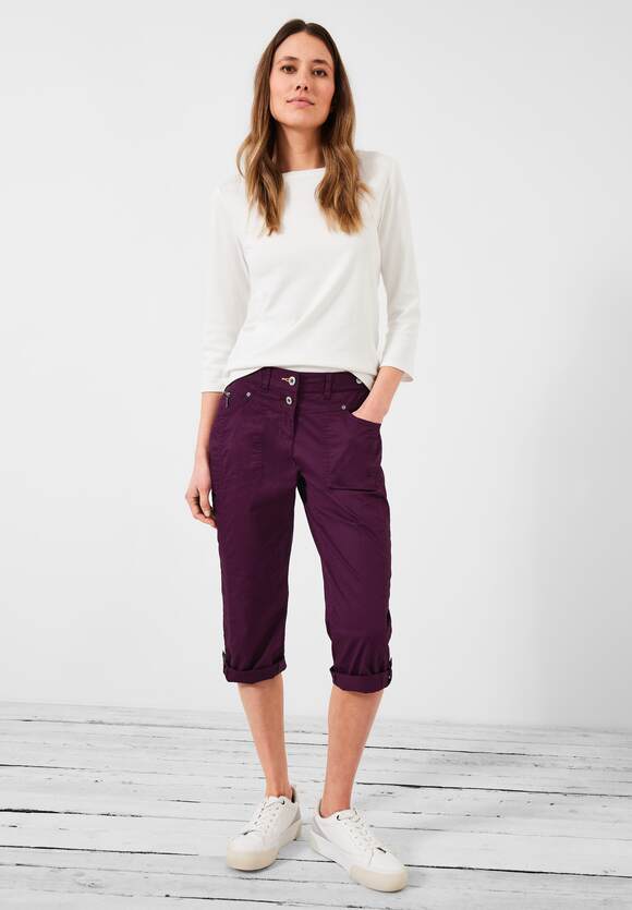 CECIL Casual | - - 3/4 York in Style Hose Online-Shop Deep New Berry Damen CECIL Fit