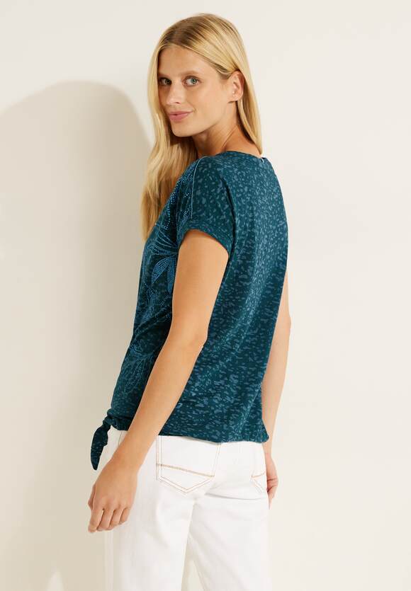 CECIL T-Shirt Deep - Green | mit Lake Online-Shop Damen Frontprint CECIL