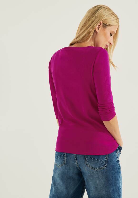 CECIL Basic Shirt - CECIL Damen in | Pink Online-Shop Unifarbe Cool