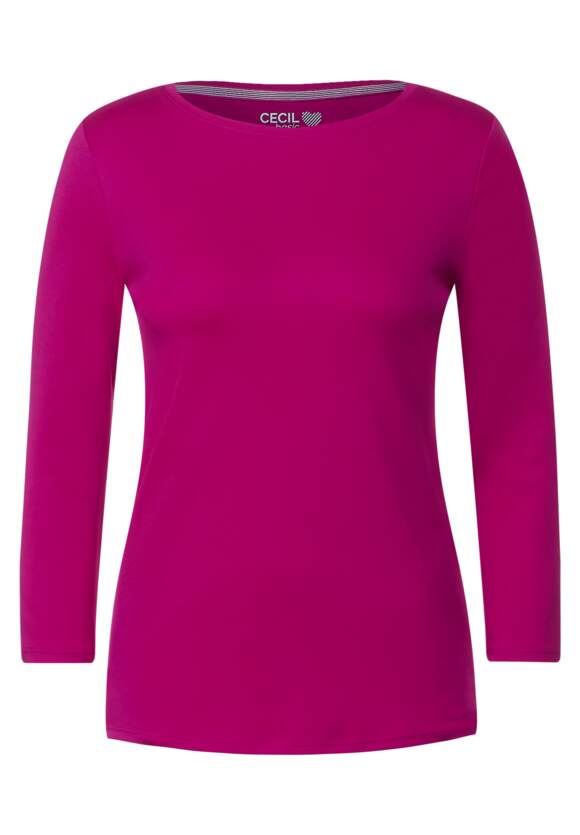 CECIL Basic-shirt in effen kleur Online-Shop - CECIL | Cool Dames Pink