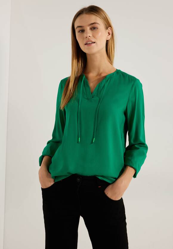 CECIL Bluse in Green | CECIL - Online-Shop Unifarbe Damen Easy