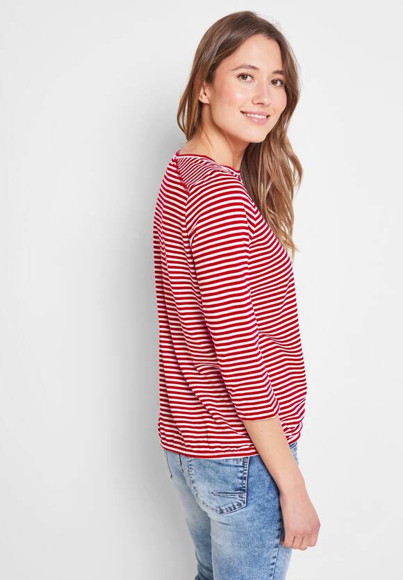 Red - Fruity Damen Basic Online-Shop CECIL Streifenshirt | CECIL