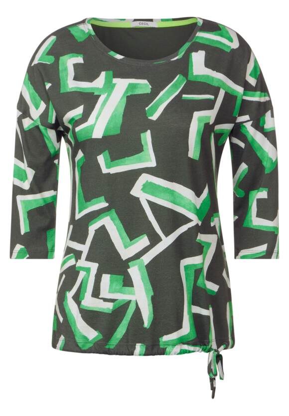 CECIL Shirt mit Alloverprint - | Dynamic Khaki Online-Shop Damen CECIL