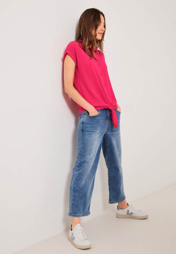 CECIL Bluse mit Knotendetail Damen Red Online-Shop Strawberry CECIL - 