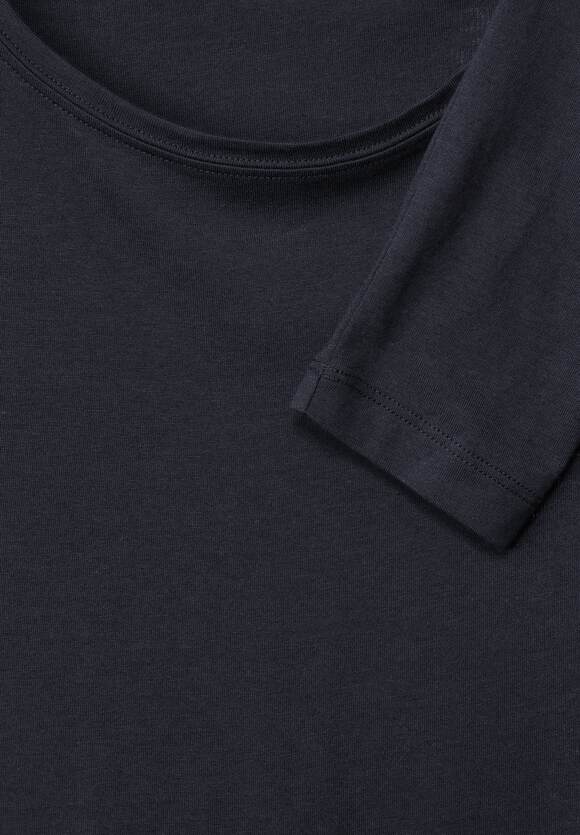 Shirt - Damen CECIL Blue mit CECIL Night | Knotendetail Sky Online-Shop
