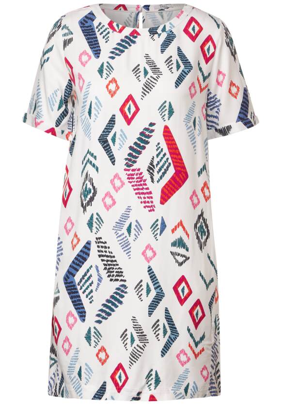 CECIL Kleid mit Alloverprint Damen White | Vanilla - Online-Shop CECIL