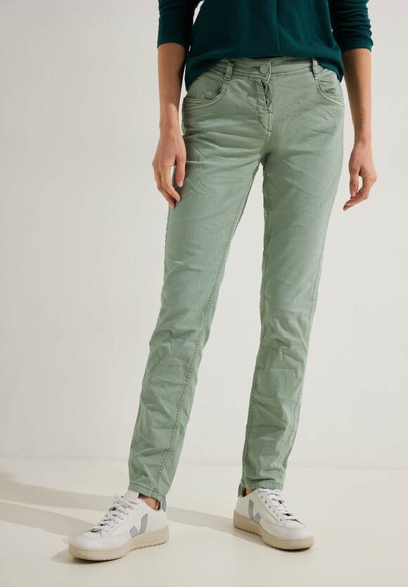 Fit CECIL Green Salvia Scarlett Damen Loose mit Style Hose | Stretch - Casual - Online-Shop CECIL