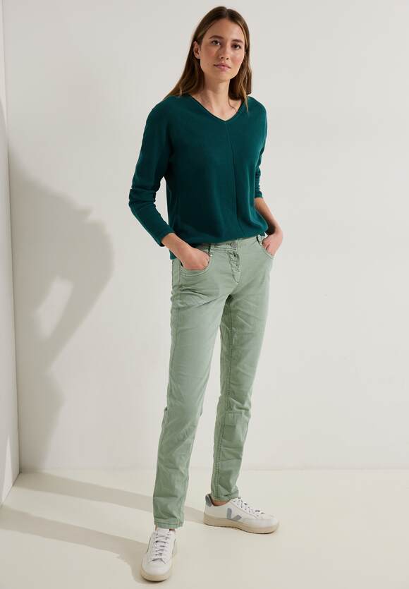 CECIL Loose Fit Hose mit Stretch Damen - Style Scarlett - Casual Salvia  Green | CECIL Online-Shop