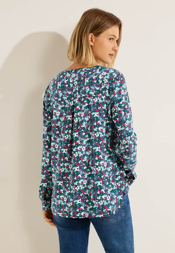 CECIL Bluse mit Blumenprint Sky - CECIL Blue Night Damen Online-Shop 