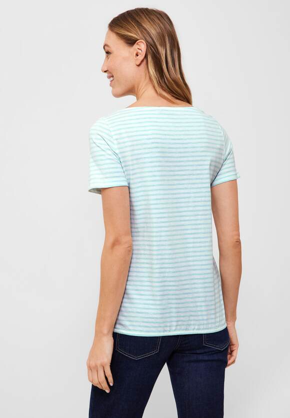 CECIL T-Shirt mit Streifenmuster Damen - Style Abbi - Cool Mint Green |  CECIL Online-Shop