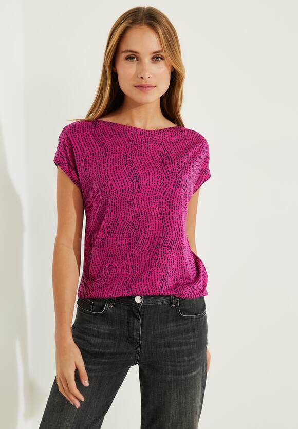 CECIL T-Shirt mit Punkteprint | CECIL Damen Pink - Cool Online-Shop