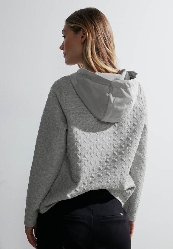 CECIL Sweatshirt mit Struktur Online-Shop CECIL Grey Mineral - Damen | Melange