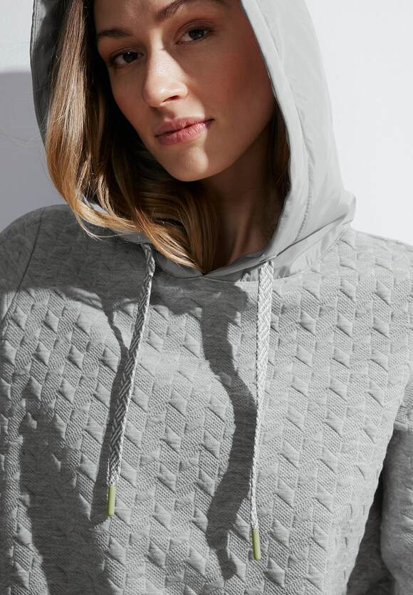 CECIL Sweatshirt mit Struktur Damen - Mineral Grey Melange | CECIL  Online-Shop