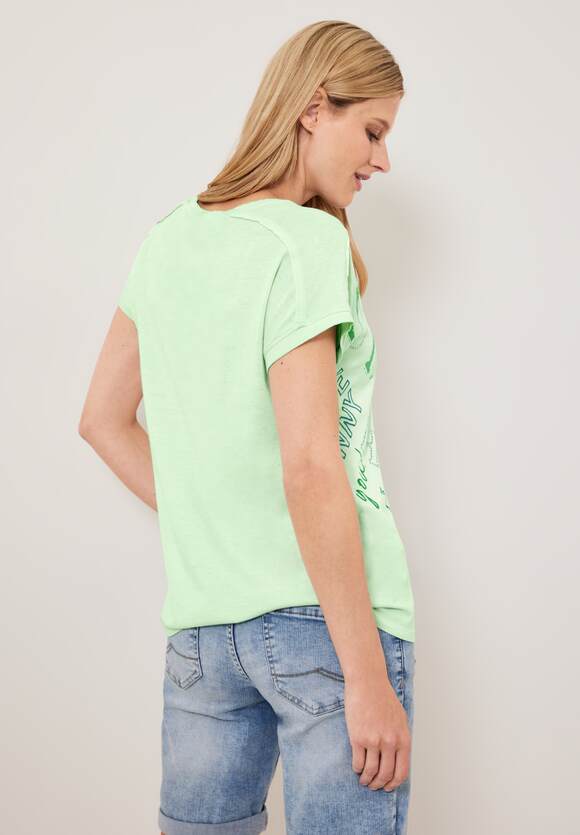 CECIL Wording Print T-Shirt Damen - Fresh Salvia Green | CECIL Online-Shop