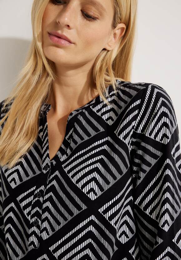 Damen Online-Shop Bluse - CECIL | Black mit CECIL Ornamentprint