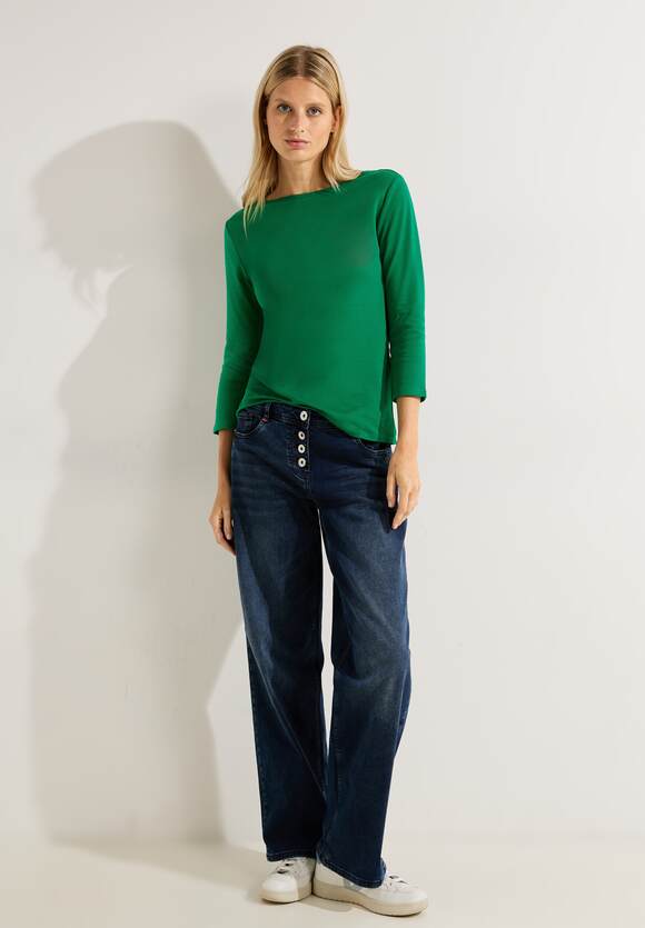 CECIL Basic Shirt in Unifarbe Green Easy - | Damen CECIL Online-Shop