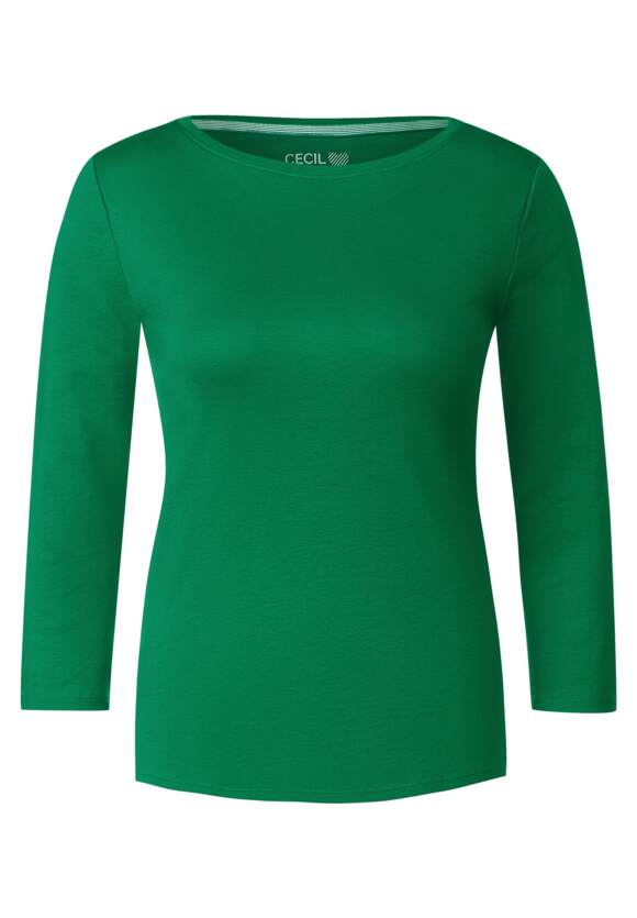 Basic CECIL Easy | Damen Shirt Green - Online-Shop CECIL Unifarbe in