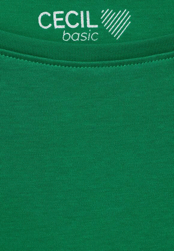 Online-Shop Basic Green in Unifarbe - Damen Shirt Easy CECIL | CECIL
