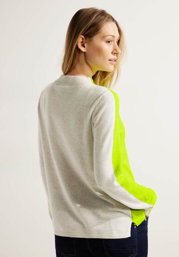 Damen Online-Shop - | Pullover CECIL Yellow Cosy Neon Stehkragen CECIL Cool