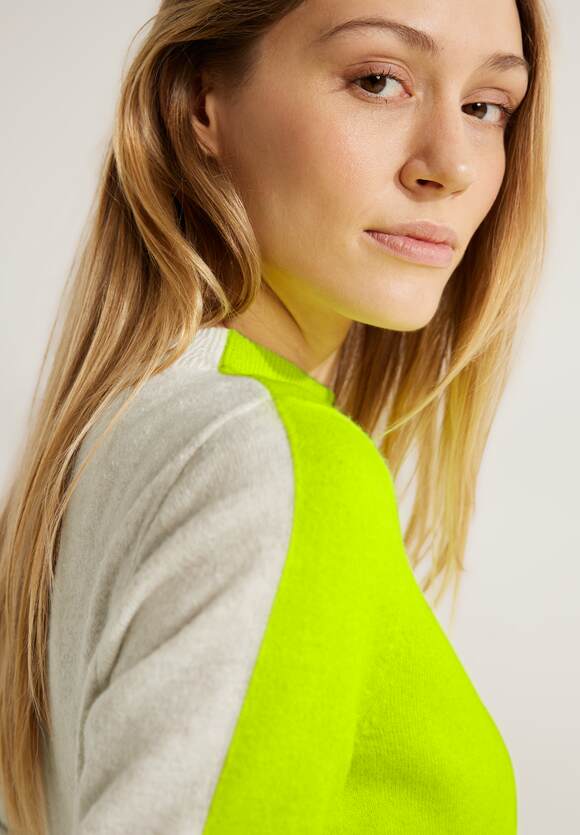 Neon CECIL - Damen CECIL | Online-Shop Cosy Yellow Stehkragen Pullover Cool