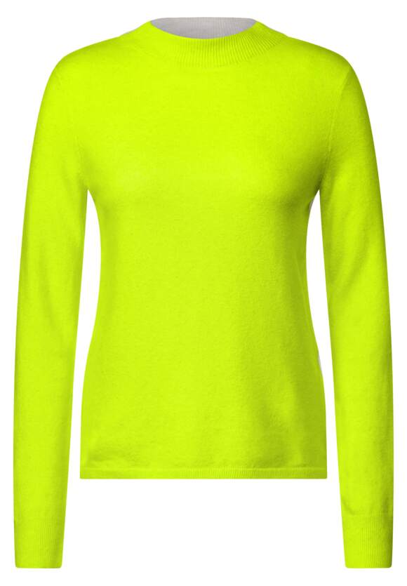 Cool Neon Online-Shop CECIL - Yellow Stehkragen Cosy Pullover CECIL | Damen