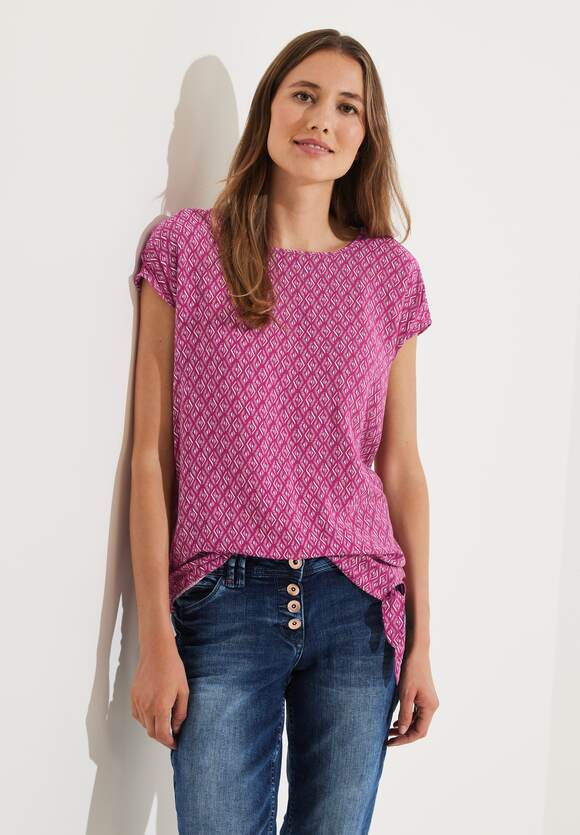 mit | Knotendetail Pink Bluse Cool CECIL CECIL - Online-Shop Damen