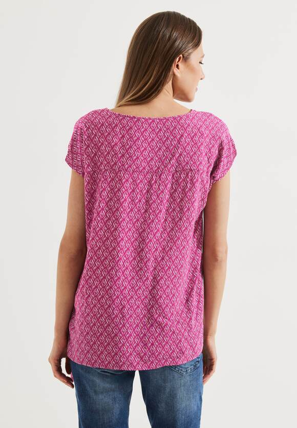 mit Bluse Pink CECIL Damen Cool Online-Shop - | Knotendetail CECIL