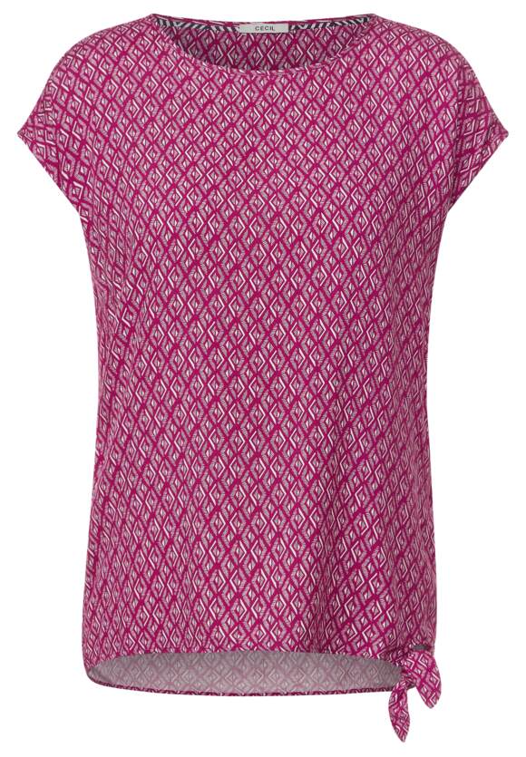 CECIL Bluse mit Knotendetail CECIL - Cool Damen Pink Online-Shop 