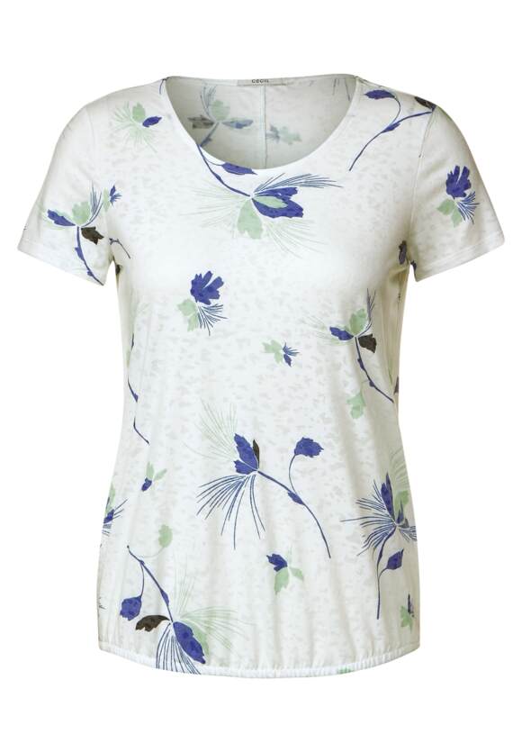 CECIL T-shirt met burnout-print Dames - Vanilla White | CECIL Online-Shop