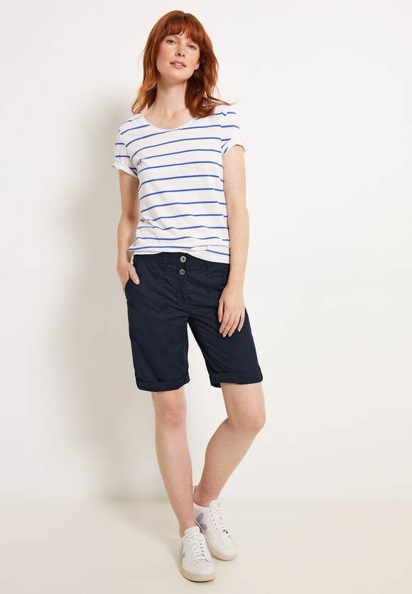 CECIL Loose Fit Shorts York New Damen Deep Blue | - Style - CECIL Online-Shop