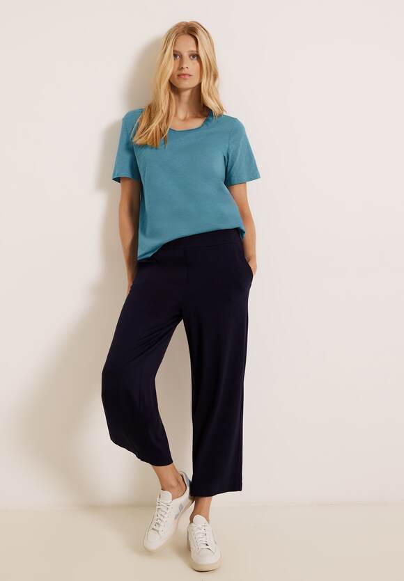 T-Shirt Blue Unifarbe | Online-Shop Adriatic CECIL in - Damen CECIL Basic