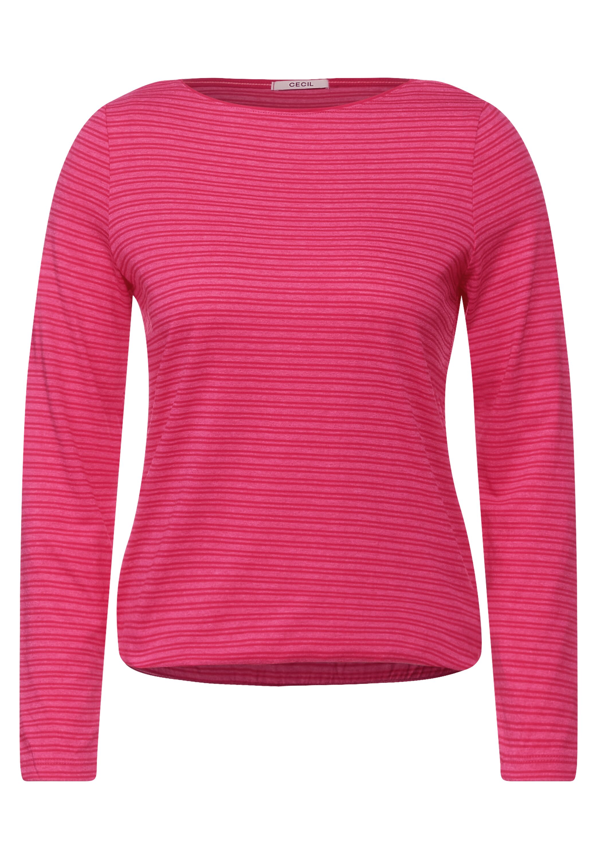 Shirt met gestreept patroon - dynamic pink melange